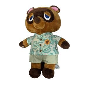 Build A Bear Animal Crossing Tom Nook 16" Plush Stuffed Animal Raccoon Toy